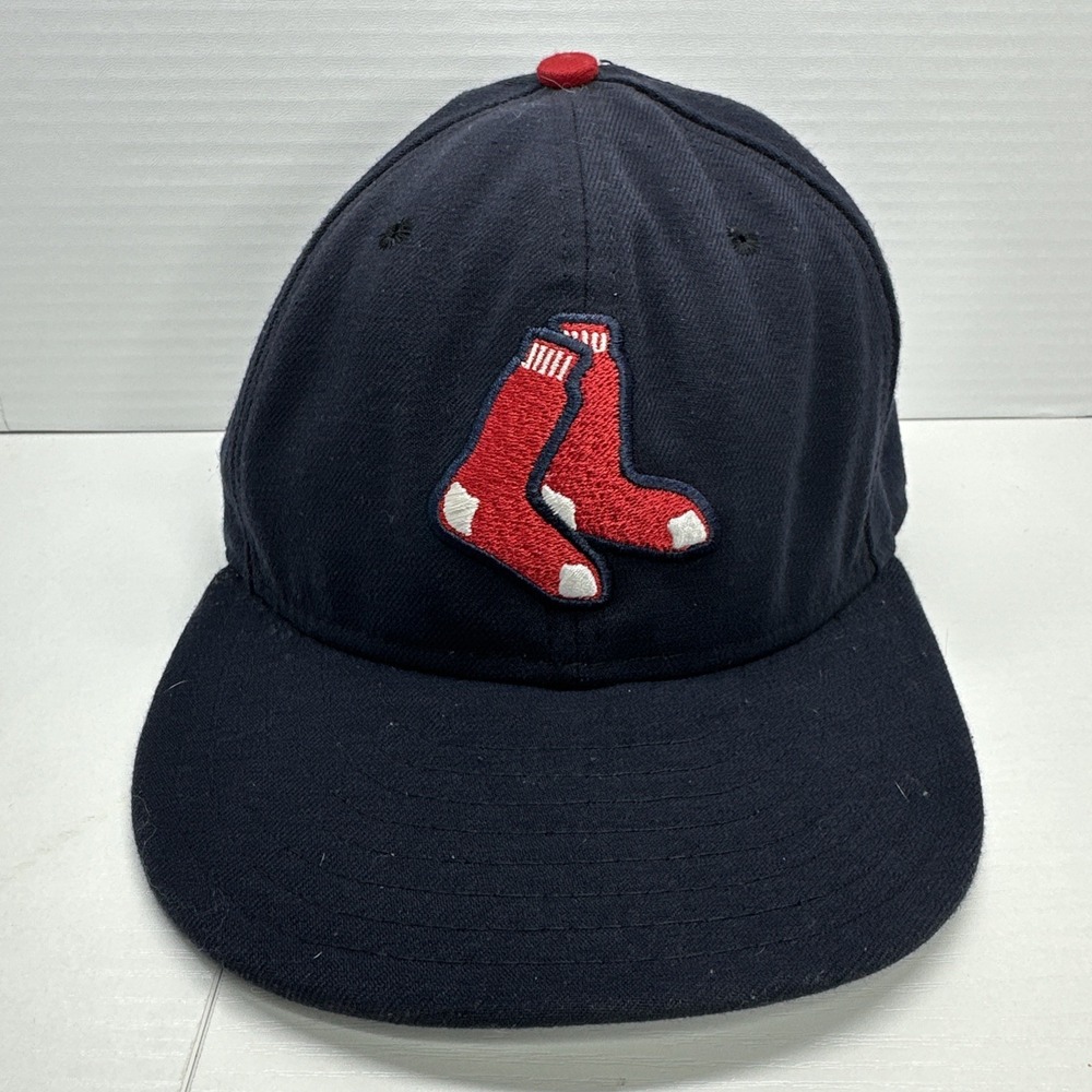New Era‎ Boston Red Sox 59Fifty Fitted Hat MLB Size 7 1/8 Cool Base Baseball Cap